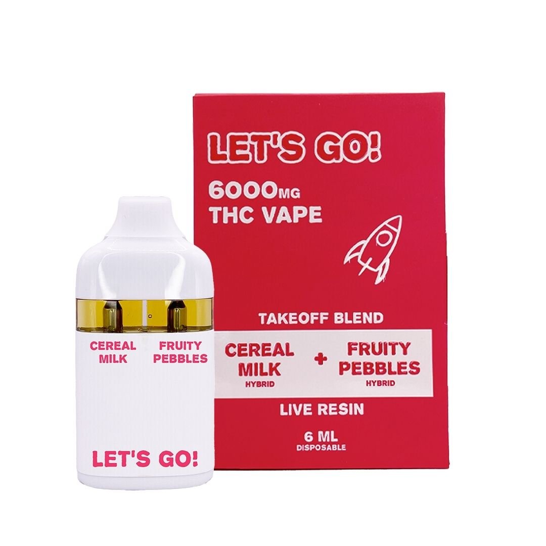 Lets Go 6000mg Takeoff Blend THC 6ml Disposable In Pakistan