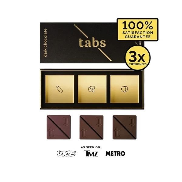 Dark Chocolate Tabs – 3 Chocolate Squares in Pakistan