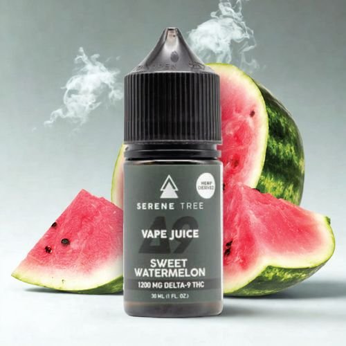 Serene Tree Delta9 THC Sweet Watermelon Vape Juice 1200mg In Pakistan